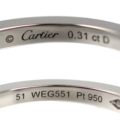 CARTIER カルティエ Pt950プラチナ バレリーナ リング・指輪 ダイヤモンド0.31ct 10.5号 51 5.1g レディース【中古】【美品】