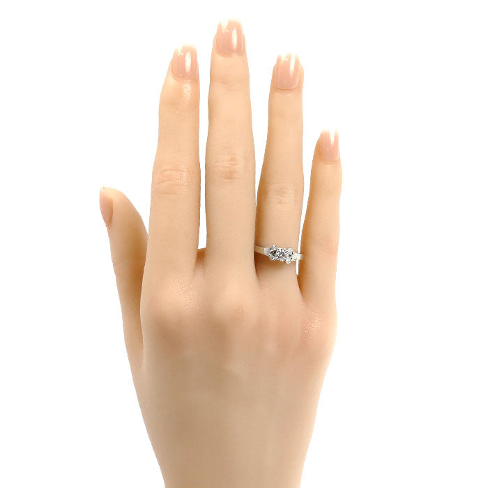 CARTIER カルティエ Pt950プラチナ バレリーナ リング・指輪 ダイヤモンド0.31ct 10.5号 51 5.1g レディース【中古】【美品】