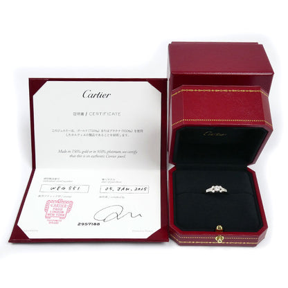 CARTIER カルティエ Pt950プラチナ バレリーナ リング・指輪 ダイヤモンド0.31ct 10.5号 51 5.1g レディース【中古】【美品】
