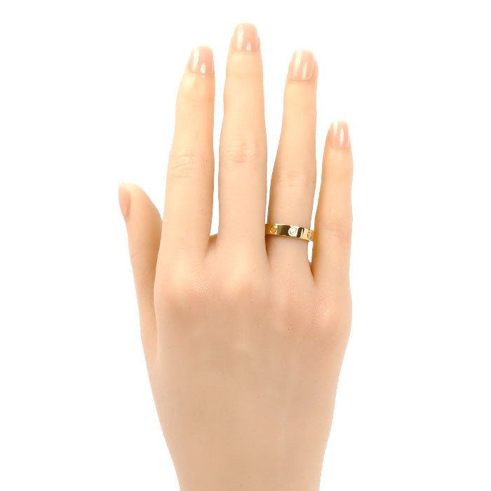 CARTIER カルティエ K18YG イエローゴールド ミニラブ 1PD リング・指輪 B4056150 ダイヤモンド 10号 50 4.3g レディース【中古】【美品】