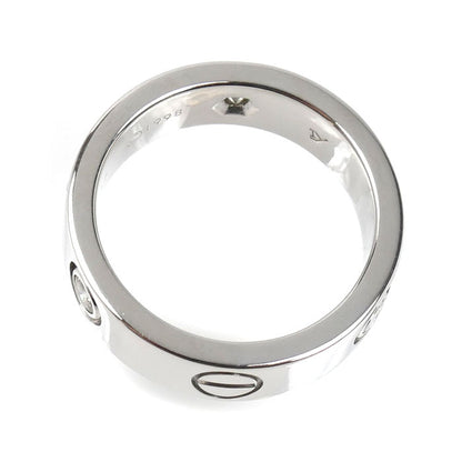 CARTIER カルティエ K18WG ホワイトゴールド ラブ ハーフダイヤ リング・指輪 ダイヤモンド 11号 51 8.6g レディース【中古】【美品】
