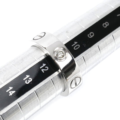 CARTIER カルティエ K18WG ホワイトゴールド ラブ ハーフダイヤ リング・指輪 ダイヤモンド 11号 51 8.6g レディース【中古】【美品】
