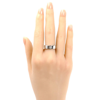 CARTIER カルティエ K18WG ホワイトゴールド ラブ ハーフダイヤ リング・指輪 ダイヤモンド 11号 51 8.6g レディース【中古】【美品】