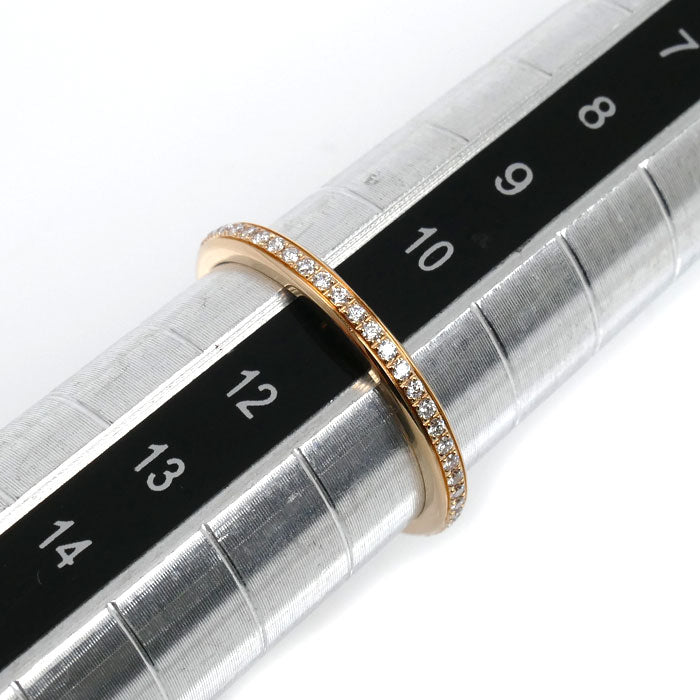 BVLGARI ブルガリ K18PG ピンクゴールド ローマ アモール リング・指輪 361058 ダイヤモンド 11号 51 2.0g レディース【中古】【美品】