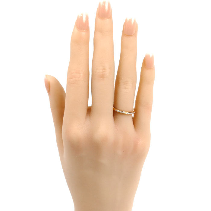 BVLGARI ブルガリ K18PG ピンクゴールド ローマ アモール リング・指輪 361058 ダイヤモンド 11号 51 2.0g レディース【中古】【美品】