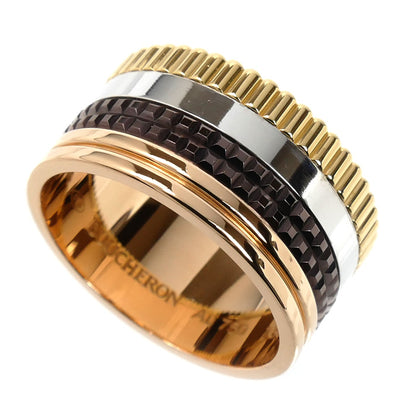 Boucheron ブシュロン K18YG/PG/WG キャトル ラージ リング・指輪 JR00257 19.5号 60 14.6g メンズ【中古】【美品】
