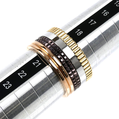 Boucheron ブシュロン K18YG/PG/WG キャトル ラージ リング・指輪 JR00257 19.5号 60 14.6g メンズ【中古】【美品】