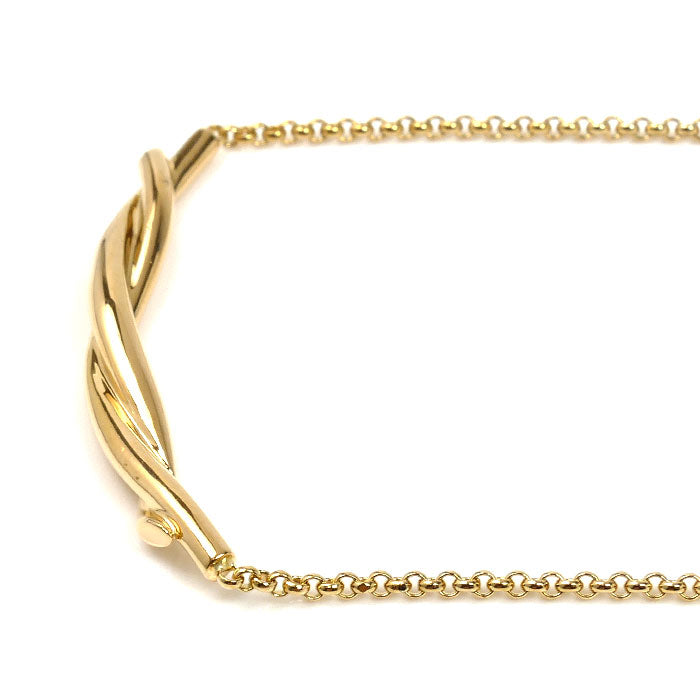 CARTIER カルティエ K18YG イエローゴールド アントルラセ ネックレス 8.0g 40cm レディース【中古】