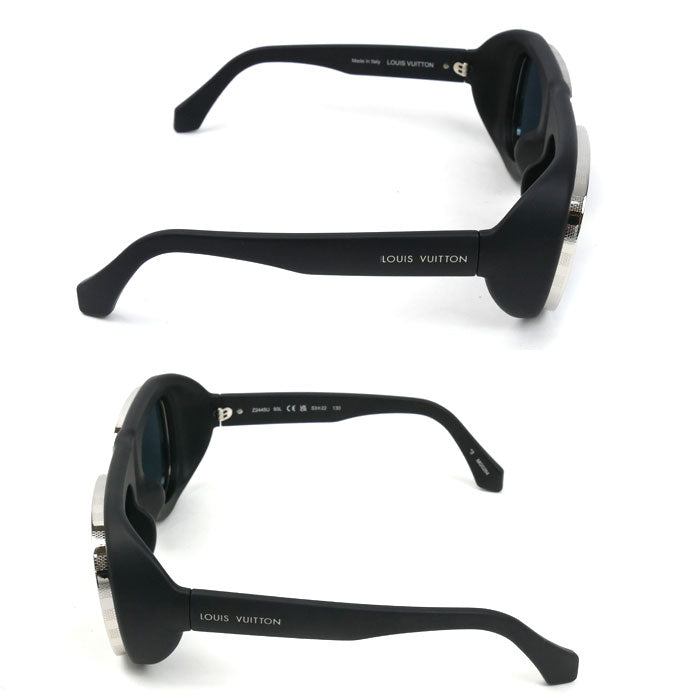 LOUIS VUITTON ルイ・ヴィトン スーパーヴィジョンパイロット サングラス ブラック Z2445U 93L 53□22 130 MG0264 メンズ【中古】【美品】