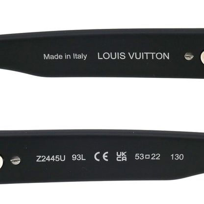 LOUIS VUITTON ルイ・ヴィトン スーパーヴィジョンパイロット サングラス ブラック Z2445U 93L 53□22 130 MG0264 メンズ【中古】【美品】