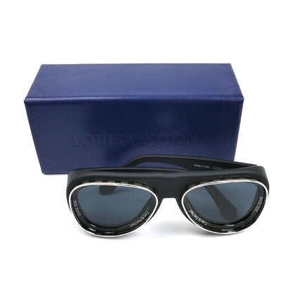 LOUIS VUITTON ルイ・ヴィトン スーパーヴィジョンパイロット サングラス ブラック Z2445U 93L 53□22 130 MG0264 メンズ【中古】【美品】