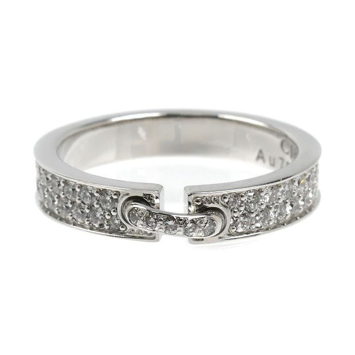 Chaumet ショーメ K18WG ホワイトゴールド リアン エヴィダンス リング・指輪 081760 ダイヤモンド 9号 49 3.9g レディース【中古】【美品】