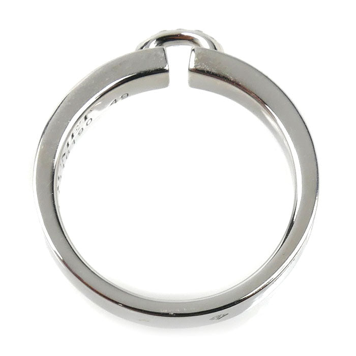 Chaumet ショーメ K18WG ホワイトゴールド リアン エヴィダンス リング・指輪 081760 ダイヤモンド 9号 49 3.9g レディース【中古】【美品】