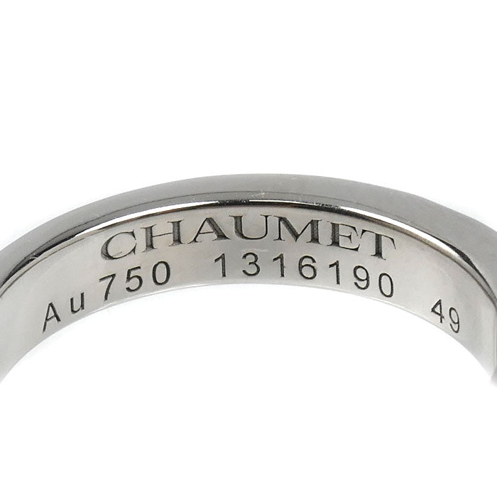 Chaumet ショーメ K18WG ホワイトゴールド リアン エヴィダンス リング・指輪 081760 ダイヤモンド 9号 49 3.9g レディース【中古】【美品】