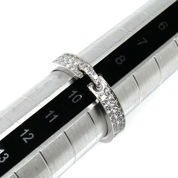 Chaumet ショーメ K18WG ホワイトゴールド リアン エヴィダンス リング・指輪 081760 ダイヤモンド 9号 49 3.9g レディース【中古】【美品】
