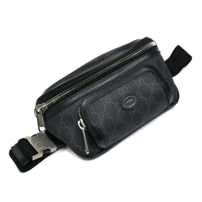 GUCCI グッチ インターロッキングG ボディバッグ ブラック 682933 メンズ【中古】【美品】