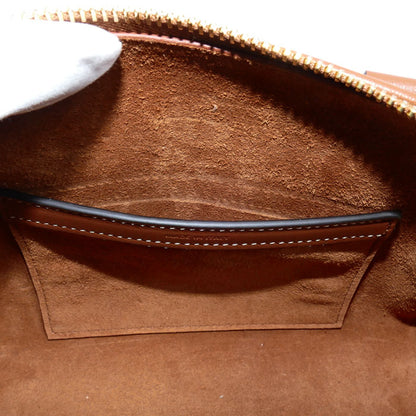 CELINE セリーヌ キュイル トリオンフ スモールボストン 2Wayショルダーバッグ タン 113773DU3.04LU レディース【中古】【美品】
