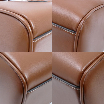 CELINE セリーヌ キュイル トリオンフ スモールボストン 2Wayショルダーバッグ タン 113773DU3.04LU レディース【中古】【美品】