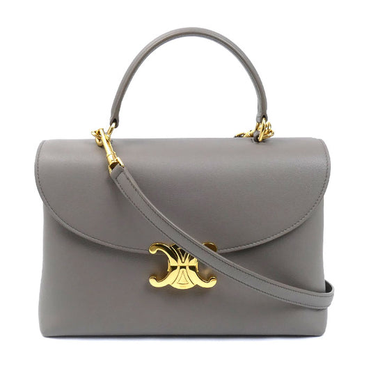 CELINE セリーヌ ミディアム ニノ バッグ 2Wayショルダーバッグ ぺブル 117523FXK.10BL レディース【中古】【美品】