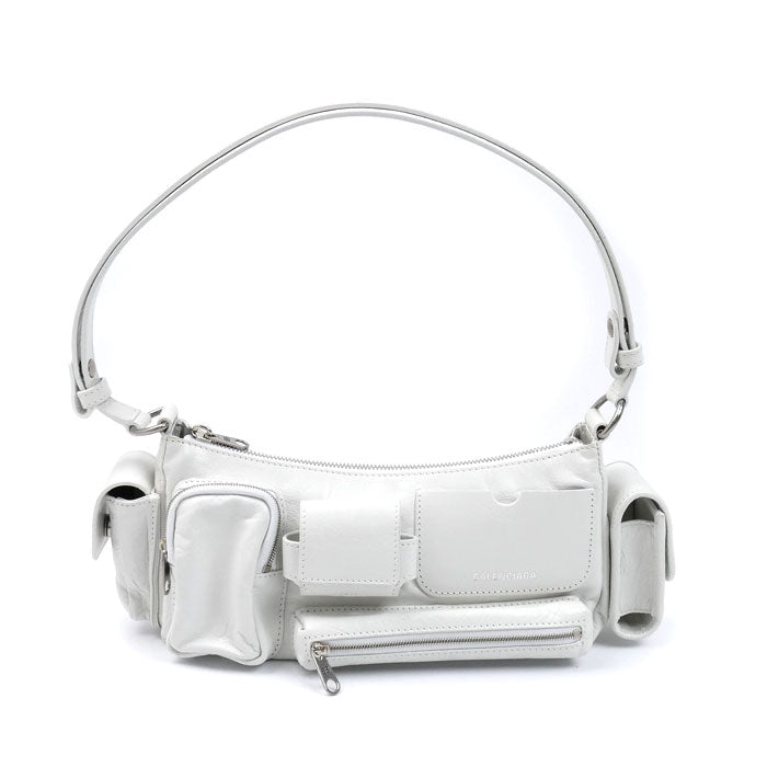 BALENCIAGA バレンシアガ スーパービジー ショルダーバッグ ホワイト 802227 レディース【中古】【美品】
