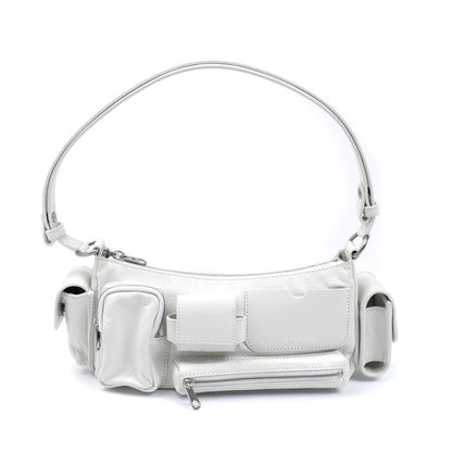 BALENCIAGA バレンシアガ スーパービジー ショルダーバッグ ホワイト 802227 レディース【中古】【美品】