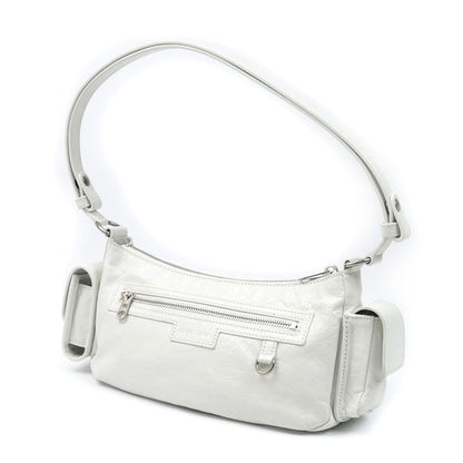 BALENCIAGA バレンシアガ スーパービジー ショルダーバッグ ホワイト 802227 レディース【中古】【美品】