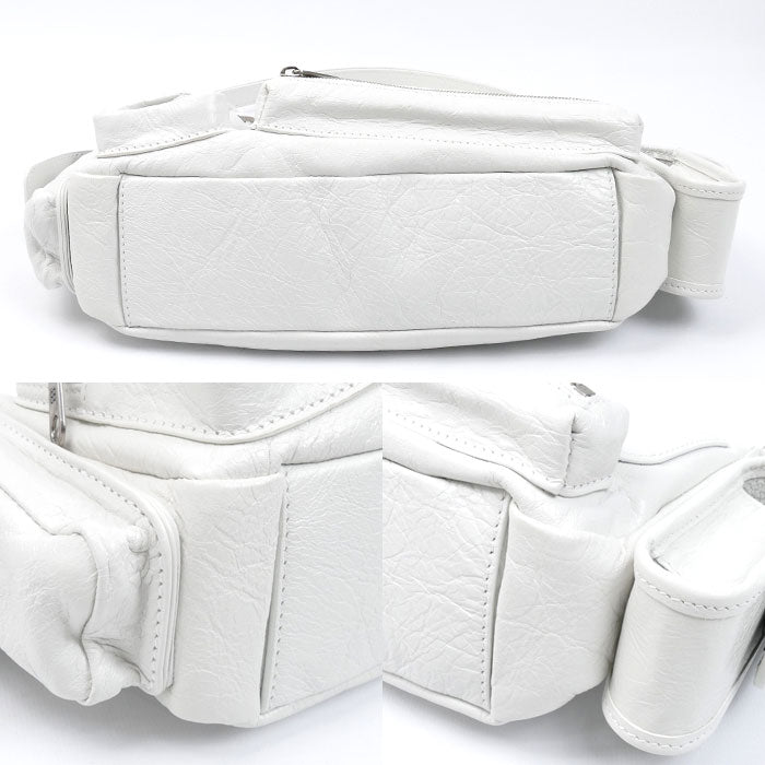 BALENCIAGA バレンシアガ スーパービジー ショルダーバッグ ホワイト 802227 レディース【中古】【美品】