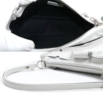 BALENCIAGA バレンシアガ スーパービジー ショルダーバッグ ホワイト 802227 レディース【中古】【美品】