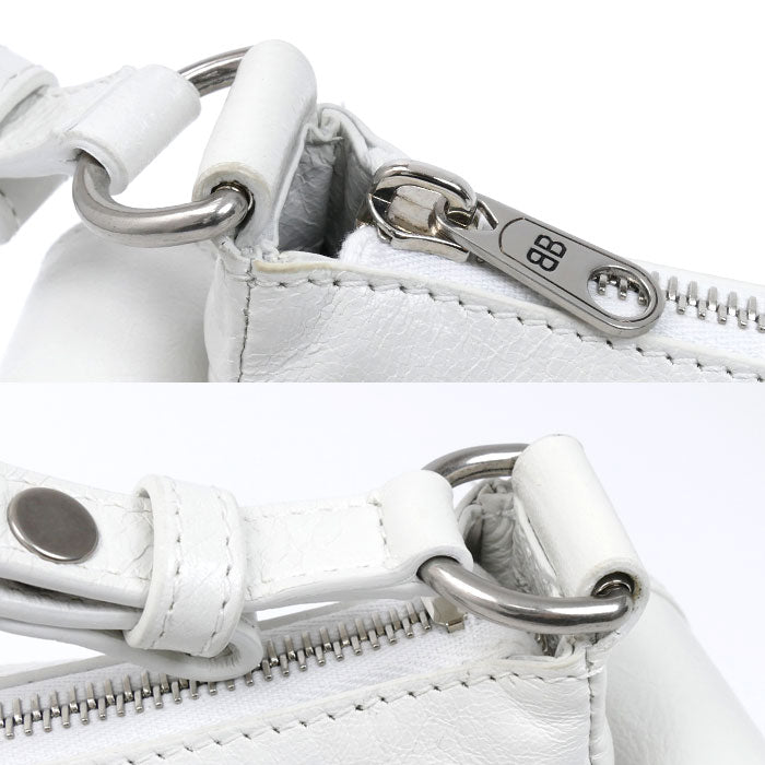 BALENCIAGA バレンシアガ スーパービジー ショルダーバッグ ホワイト 802227 レディース【中古】【美品】