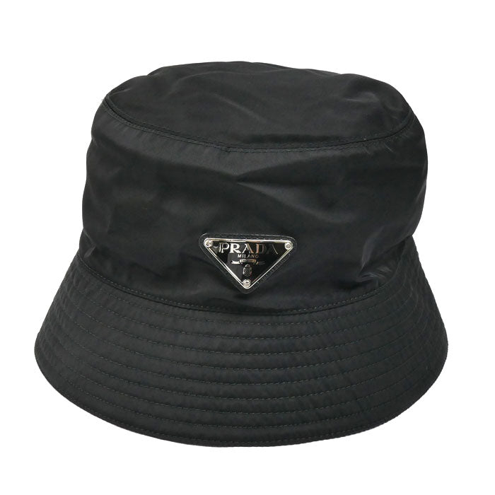 PRADA プラダ Re-Nylon ハット ブラック 2HC137 2DMI F0002 XL ユニセックス【中古】