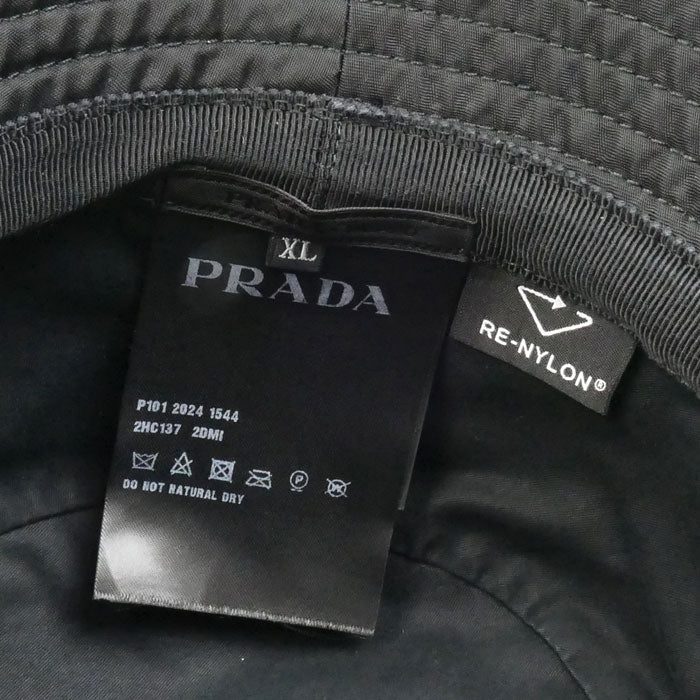 PRADA プラダ Re-Nylon ハット ブラック 2HC137 2DMI F0002 XL ユニセックス【中古】