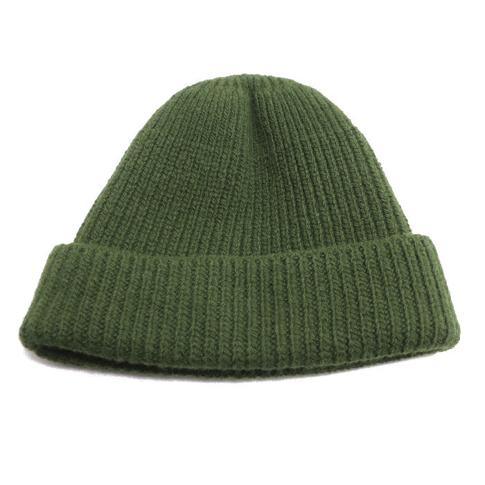 PRADA プラダ トライアングルロゴ ニットキャップ グリーン UMD489 S レディース【中古】【美品】