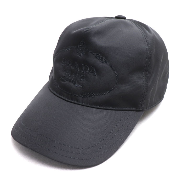 PRADA プラダ Re-Nylon ベースボールキャップ キャップ ブラック 1HC179 2DMI M ユニセックス【中古】【美品】