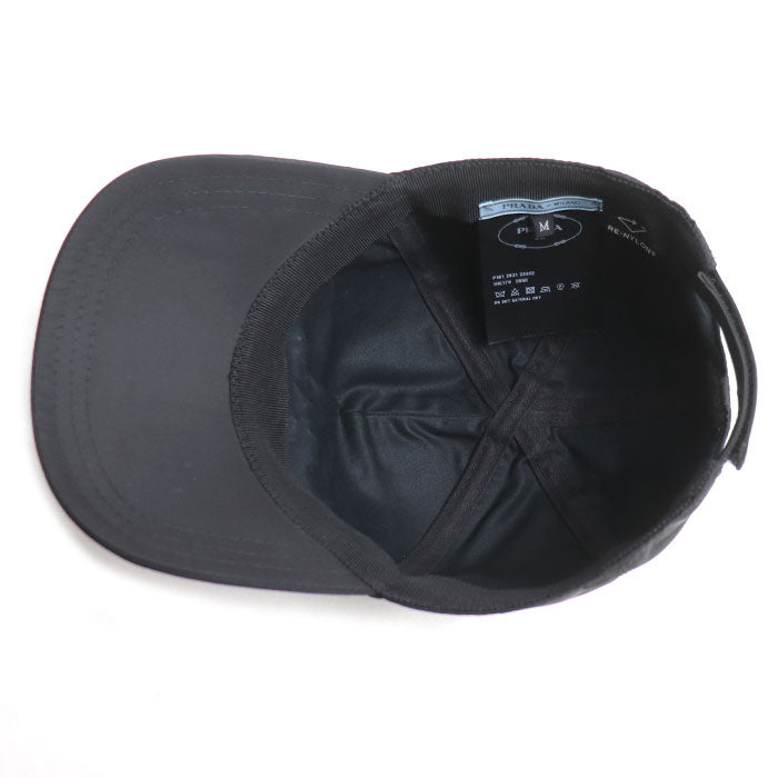 PRADA プラダ Re-Nylon ベースボールキャップ キャップ ブラック 1HC179 2DMI M ユニセックス【中古】【美品】
