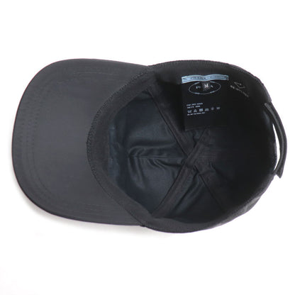 PRADA プラダ Re-Nylon ベースボールキャップ キャップ ブラック 1HC179 2DMI M ユニセックス【中古】【美品】