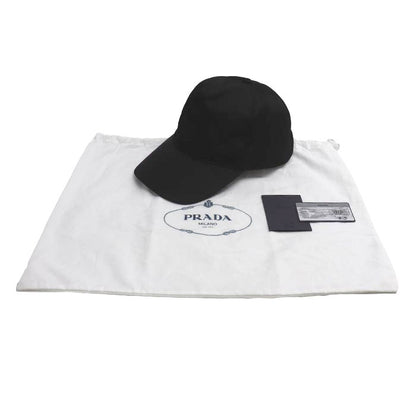 PRADA プラダ Re-Nylon ベースボールキャップ キャップ ブラック 1HC179 2DMI M ユニセックス【中古】【美品】