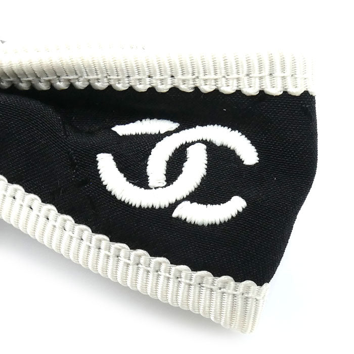 CHANEL シャネル シルク ココマーク リボン ボウ ヘアアクセサリー バレッタ AA9921 レディース【中古】【美品】