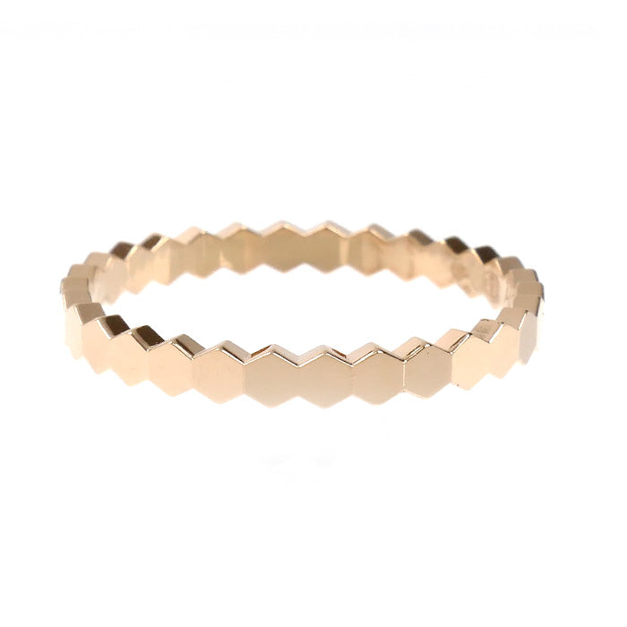 Chaumet ショーメ K18PG ピンクゴールド ビーマイラブ ハニカム リング・指輪 081931 15.5号 56 2.0g レディース【中古】