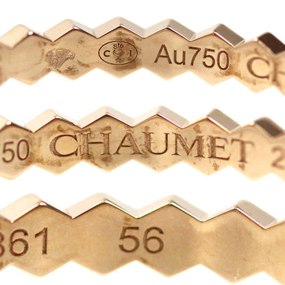 Chaumet ショーメ K18PG ピンクゴールド ビーマイラブ ハニカム リング・指輪 081931 15.5号 56 2.0g レディース【中古】
