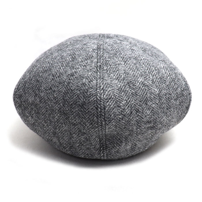 MIUMIU ミュウミュウ ロゴ ベレー帽 グレー 5HC075 S レディース【中古】【美品】