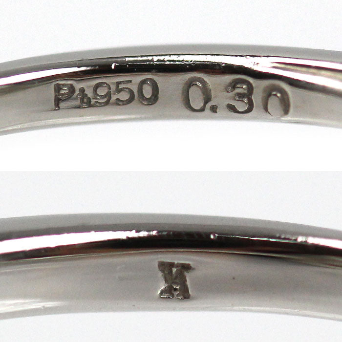 Vendome Aoyama ヴァンドーム青山 Pt950プラチナ リング・指輪 ダイヤモンド0.30ct 12号 3.8g レディース【中古】【美品】