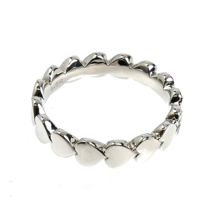 STAR JEWELRY スタージュエリー Pt950プラチナ ハートラウンド ハーフエタニティ リング・指輪 1XR0544 ダイヤモンド0.26ct 12号 6.4g レディース【中古】【美品】