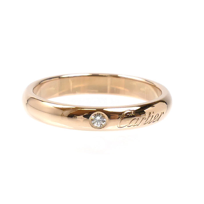 CARTIER カルティエ K18PG ピンクゴールド C ドゥ カルティエ 1P ダイヤ リング・指輪 B4232351 ダイヤモンド 11号 51 3.3g レディース【中古】【美品】
