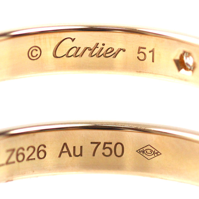 CARTIER カルティエ K18PG ピンクゴールド C ドゥ カルティエ 1P ダイヤ リング・指輪 B4232351 ダイヤモンド 11号 51 3.3g レディース【中古】【美品】