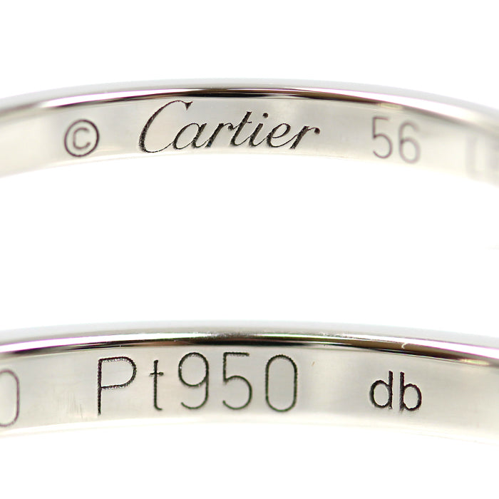 CARTIER カルティエ Pt950プラチナ バレリーナ ウェディング リング・指輪 B4071956 15.5号 56 3.6g レディース【中古】【美品】
