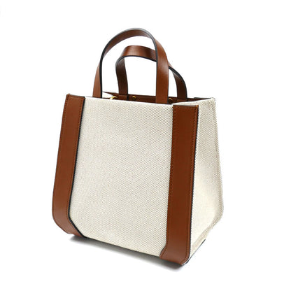 Valentino Garavani ヴァレンティノ・ガラヴァーニ Vロゴ シグネチャースモール 2Wayショルダーバッグ ベージュ/ブラウン 2W2B0L73YJH レディース【中古】【美品】