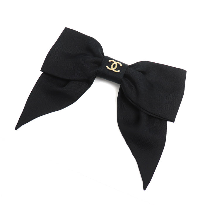 CHANEL シャネル シルク ココマーク リボン バレッタ ヘアアクセサリー AA9854 B15898 NV653 レディース【中古】