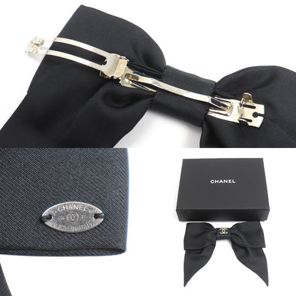 CHANEL シャネル シルク ココマーク リボン バレッタ ヘアアクセサリー AA9854 B15898 NV653 レディース【中古】