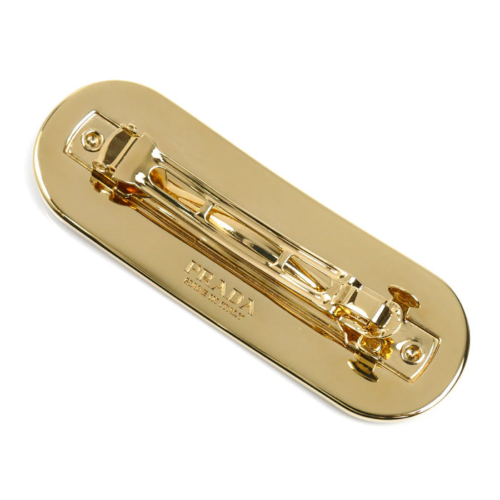 PRADA プラダ GP ロゴ バレッタ ヘアクリップ ヘアアクセサリー 1IF022 レディース【中古】【美品】
