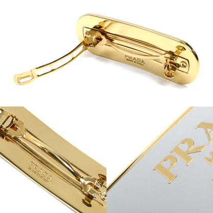 PRADA プラダ GP ロゴ バレッタ ヘアクリップ ヘアアクセサリー 1IF022 レディース【中古】【美品】